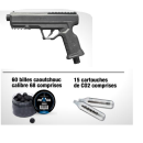 PACK Pistolet de défense VESTA GUARDIAN cal.68 + 10 co2 + 100 billes + mallette