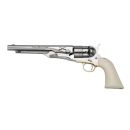 Reproduction F.LLI PIETTA 1860 Army Old Silver Lincoln Cal.44 poudre noire