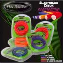 Elastiques Fluo creux Fun Fishing diam. 1mm couleur VERT