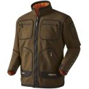 Veste polaire Harkila Kamko réversible Hunting green/ Orange blaze taille S