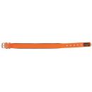 COLLIER LUXE DOUBLURE SOUPLE ORANGE 60CM