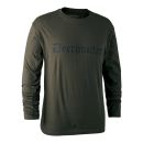 T-shirt Floqué Deerhunter manches longues Vert