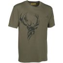 T-Shirt Imprimé Verney Carron Kaki cerf