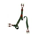 Bretelles pour pantalon RISERVA vertes avec clips