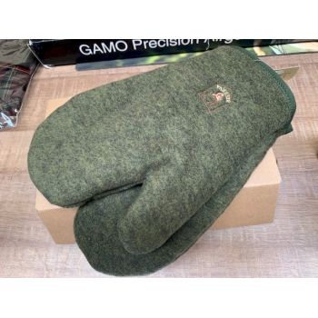 Moufles De Laine Armée Autrichienne - Gants De Tir Sniper Vintage - Taille M - Vert