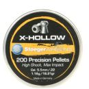 Plombs STOEGER cal.5.5mm tête creuse x-hollow par 200