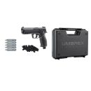 Pack Pistolet auto defense CO2 Walther Umarex T4E HDP 50 cal. 50 + 100 billes + 5 CO2 + mallette