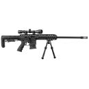 Pack carabine PALLAS cal.22lr sniper black BA-15+  lunette 3-9X40+ bipied