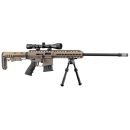 Pack carabine PALLAS cal.22lr sniper tan BA-15  47cm+ lunette 3-9X40+ bipied