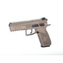 PISTOLET GBB CZ P-09 FDE CO2 4.5 - PLOMBS OU BB'S