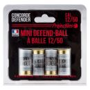 4 CARTOUCHES MINI DEFEND-BALL CAL. 12/50 À BALLE ELASTOMERE BIOR