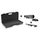 Pack lunette hutte 1/2 jumelle 9x63 RTI + support anti-recul + mallette