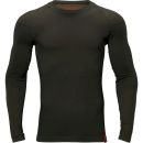 Maillot de corps Härkila Col rond Härkila Base active L/S Dark willow green