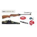 Pack Carabine air comprimé pas cher SHOOTER BOIS NORICA + Lunette + housse cal.4.5