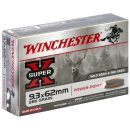 Munitions WINCHESTER cal.9.3x62 power point 286gr 18.5g par 20