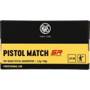 50 munitions RWS cal.22lr professional line pistol match sr 40gr 2.6g