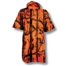 Poncho de pluie Percussion fluo GhostCamo orange