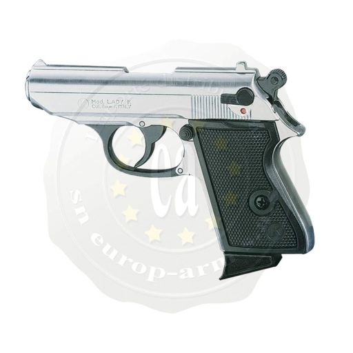 REVOLVER CHIAPPA Lady nickelé 9mm à blanc - Pistolet d'alarme à