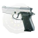 Pistolet CHIAPPA 85 Auto nickelé 9mm à blanc - Pistolet d’alarme à blanc ou à gaz