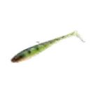 LEURRE SOUPLE DAIWA DUCK FIN SHAD  9CM   PAQUET DE 7   BURNING PERCH