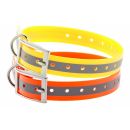 Collier réfléchissant pour chien  Collier fluo avec bande réfléchissante pour chien