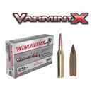 Munitions WINCHESTER varmint X cal.243win 58gr 3.76g par 20