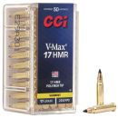 Munitions CCI 17HMR Varmint V-Max 17gr
