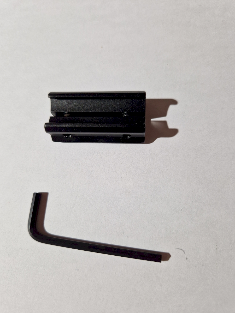 Adaptateur Rail 11 Mm Vers Weaver/Picatinny 21 Mm – 2 Pièces En Aluminium – Noir