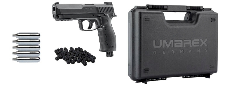 Pack Pistolet auto defense CO2 Walther Umarex T4E HDP 50 cal. 50 +