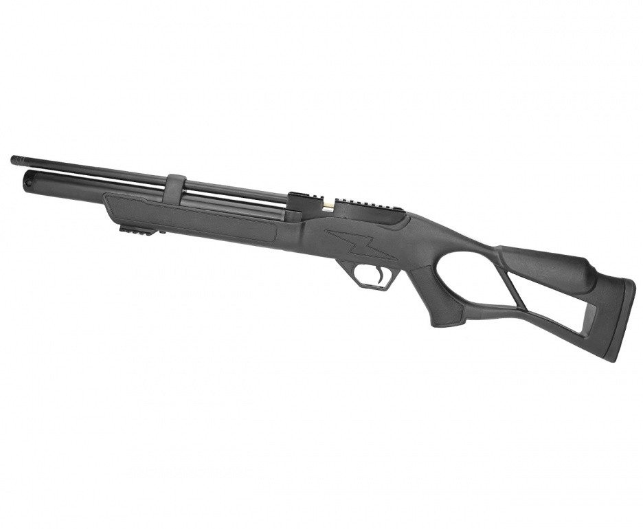 Pack Carabine à air comprimé Hatsan Striker synthétique cal.4.5 - 19J  crosse trou de pouce + lunette 4x32 + Cible + Plomb